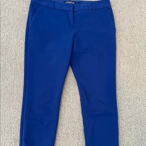 Cobalt Blue Express Columnist Ankle Pants Size 6R